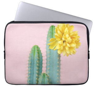 Funda Para Portátil Trío azul del cactus