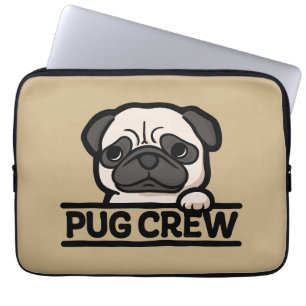 Funda Para Portátil TRIPULACIÓN DE PUGS – Regalo divertido y lindo par