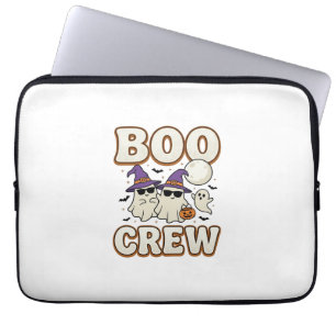 Funda Para Portátil Tripulación Fantasma de Halloween Diseño Vectorial