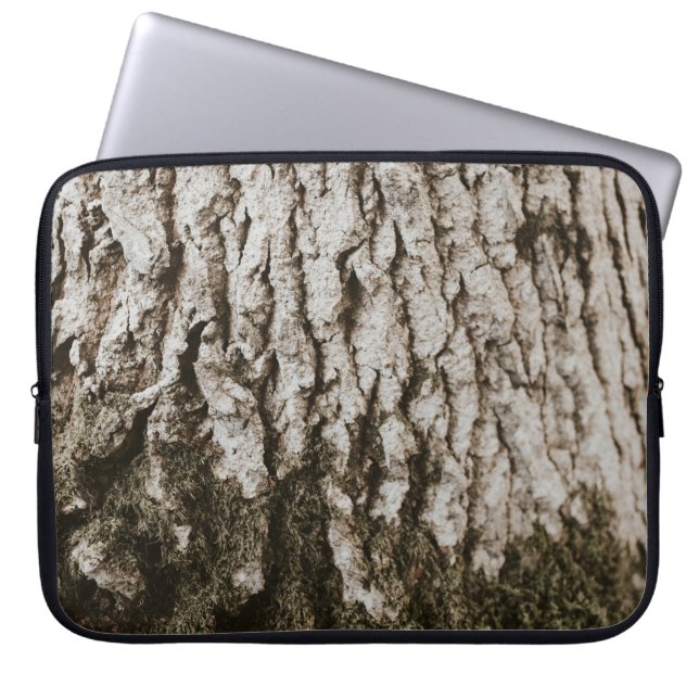 Funda Para Portátil Tronco de árbol gris (Frente)