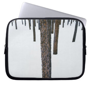 Funda Para Portátil Troncos de árbol en nieve