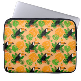 Funda Para Portátil Trópico Toucan Bird Seamless Pattern