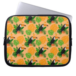 Funda Para Portátil Trópico Toucan Bird Seamless Pattern