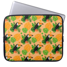 Funda Para Portátil Trópico Toucan Bird Seamless Pattern