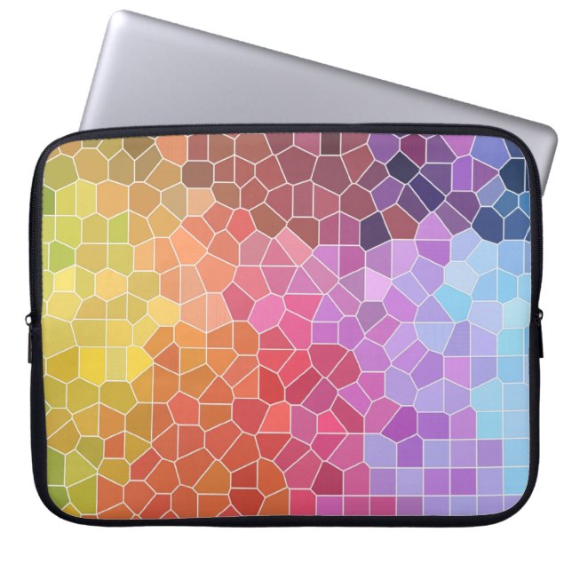 Funda Para Portátil Trozos de color (Frente)