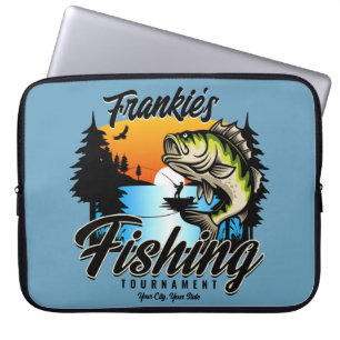 Funda Para Portátil Trucha de pescador de pesca personalizada