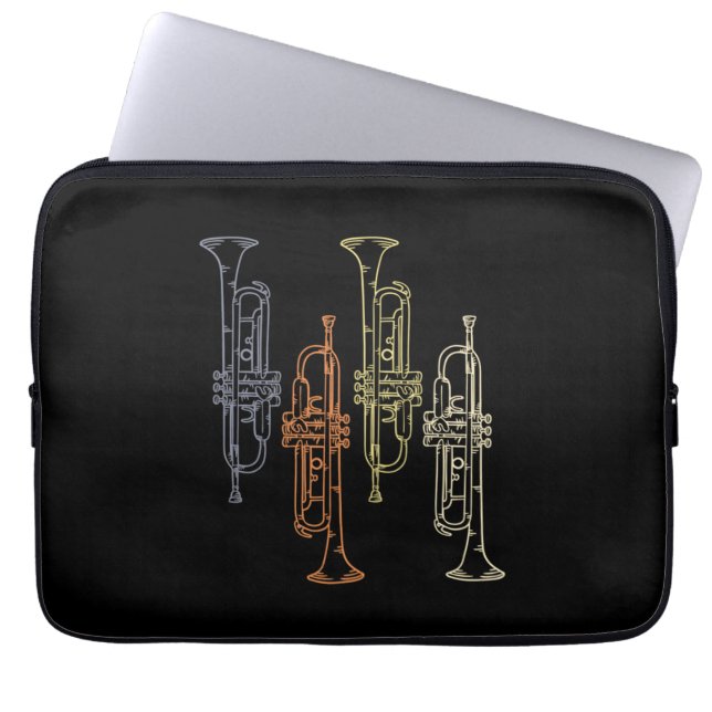 Funda Para Portátil Trumpets Vintage (Frente)