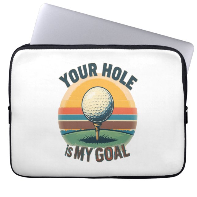 Funda Para Portátil Tu Agujero Es Mi Golf Golfing Golf (Frente)