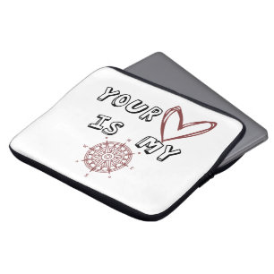 Funda Para Portátil Tu corazón es mi brújula