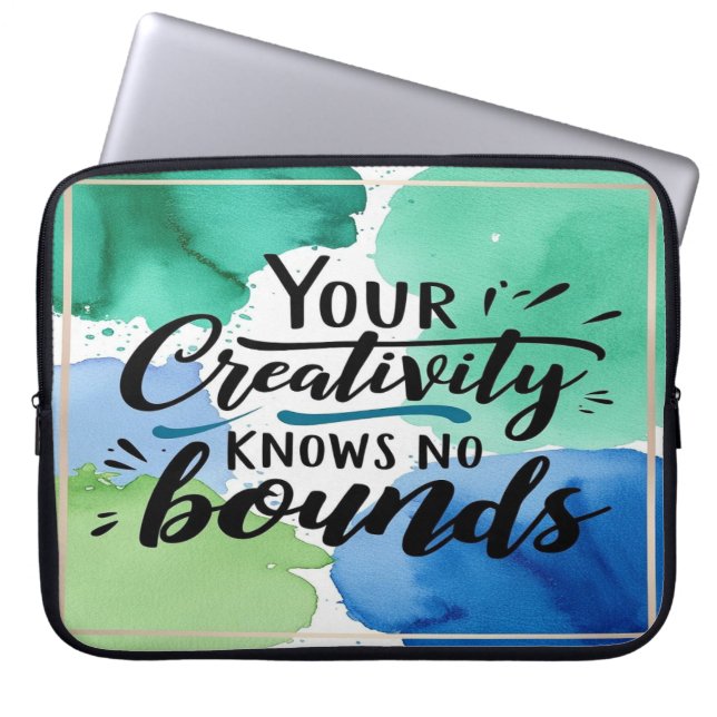 Funda Para Portátil Tu creatividad no tiene límites (Frente)