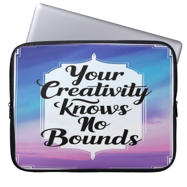 Funda Para Portátil Tu creatividad no tiene límites (Frente)