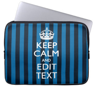 Funda Para Portátil Tu texto sobre mantener el estilo de franjas azule