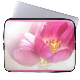 Funda Para Portátil Tulipanes rosados de bonito