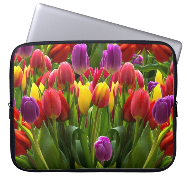Funda Para Portátil Tulips brillante (Frente)