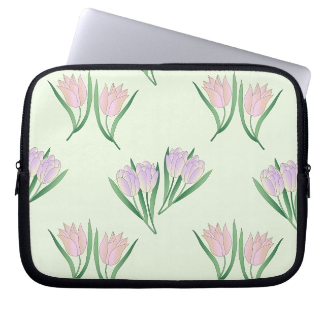 Funda Para Portátil Tulpenmuster grün (Frente)