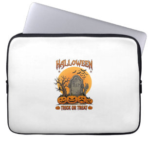 Funda Para Portátil Tumba de Zombie Mano de Halloween Truco o Trato Pu