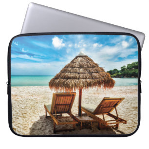 Funda Para Portátil Tumbonas en la playa