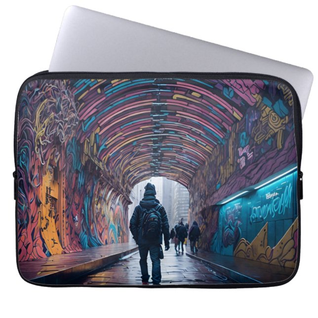 Funda Para Portátil Túnel De Arte De Graffiti (Frente)