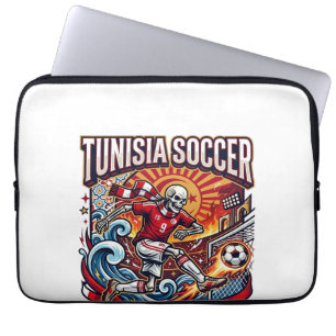 Funda Para Portátil Tunisia Fútbol Esqueleto Delantero Naciones Premiu