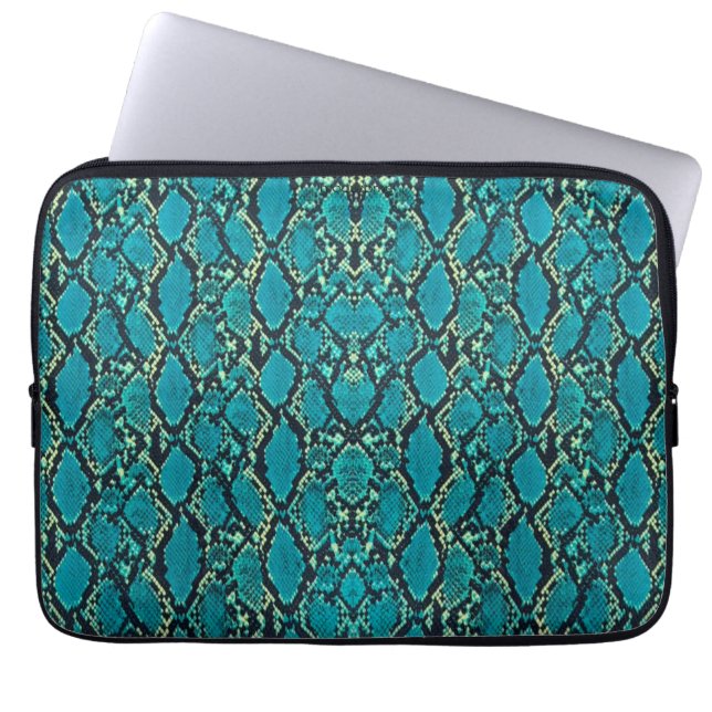 Funda Para Portátil Turquoise Snakeskin (Frente)