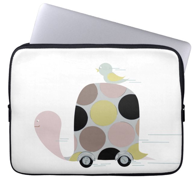 Funda Para Portátil Tweeter en una Tortuga (Frente)