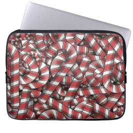 Funda Para Portátil Twided Red Striped Abstract Candy Canes