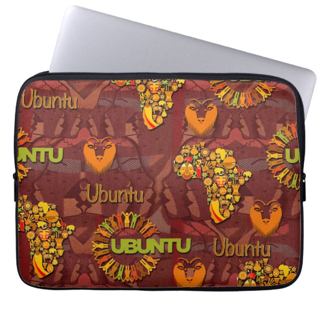Funda Para Portátil Ubuntu - Lo soy porque lo somos. (Frente)