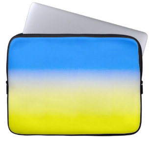 Funda Para Portátil Ucrania azul y amarilla inspiró la guerra de paz c