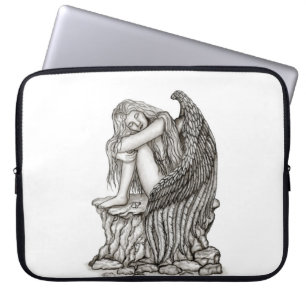 Funda Para Portátil Un ángel dormido en la piedra