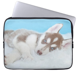 Funda Para Portátil Un cachorro cocido en la manta