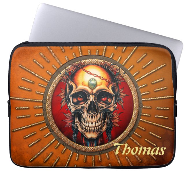 Funda Para Portátil Un cráneo (Frente)
