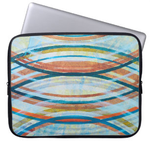 Funda Para Portátil Un detalle de un cuadro abstracto; rina concéntric