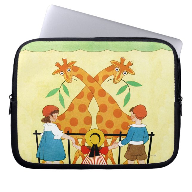 Funda Para Portátil Un día en el parque zoológico (Frente)