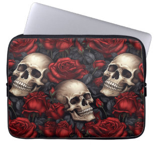Funda Para Portátil Un diseño de la serie A Skull and Roses 10