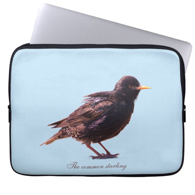 Funda Para Portátil Un estornino  (Frente)