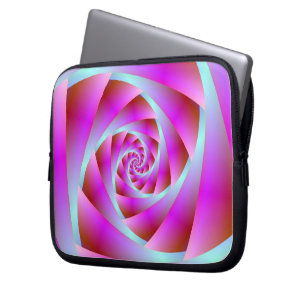 Funda Para Portátil Un giro del azul y el rosa