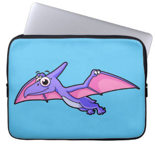 Funda Para Portátil Un Ilustracion Agradable De Un Pterodáctilo Volado