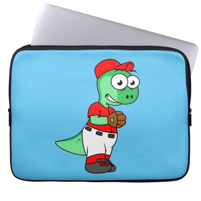 Funda Para Portátil Un lanzador de béisbol paquicefalosaurio. (Frente)