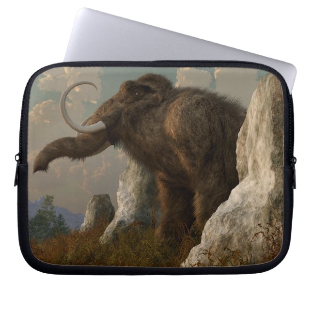 Funda Para Portátil Un mamut en la colina del monumento (Frente)