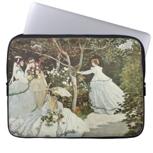 Funda Para Portátil Un molino de viento en Zaandam Claude Monet