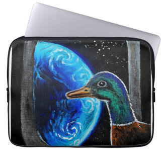 Funda Para Portátil Un pato enviado al espacio exterior