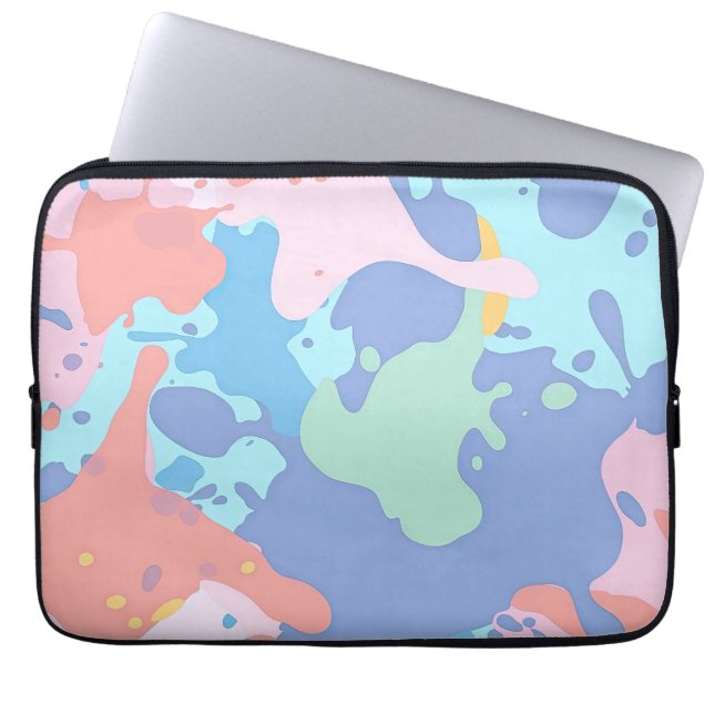 Funda Para Portátil Un patrón desordenado de manchas de pintura (Frente)