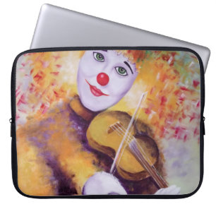 Funda Para Portátil Un payaso dulce tocando el violín