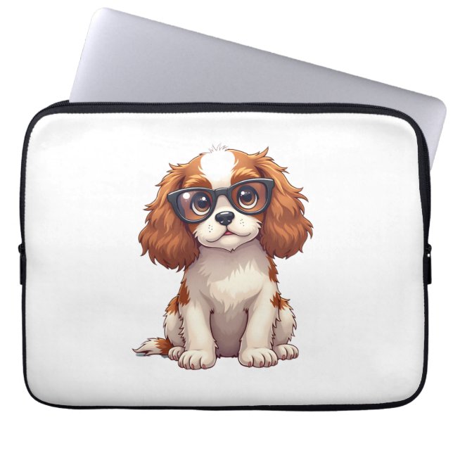 Funda Para Portátil Un perro lindo Rey Charles Spaniel (Frente)