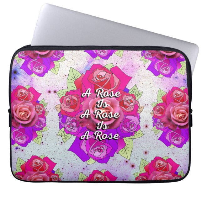 Funda Para Portátil Un Rosa es un Rosa es un Rosa (Frente)