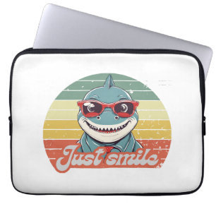Funda Para Portátil Un tiburón gracioso te invita a sonreír