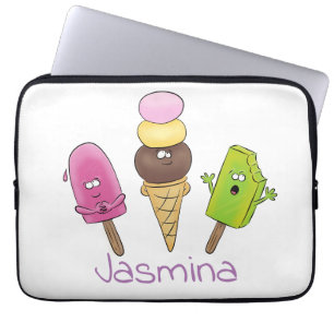 Funda Para Portátil Un trío de personalizado de helados de helado de s