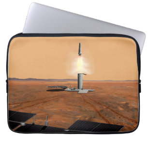 Funda Para Portátil Un Vehículo En Ascenso Que Sale De Marte. 2