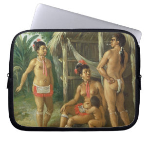 Funda Para Portátil Una familia del Carib de las islas de sotavento