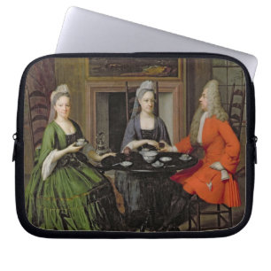 Funda Para Portátil Una fiesta del té (aceite en lona)